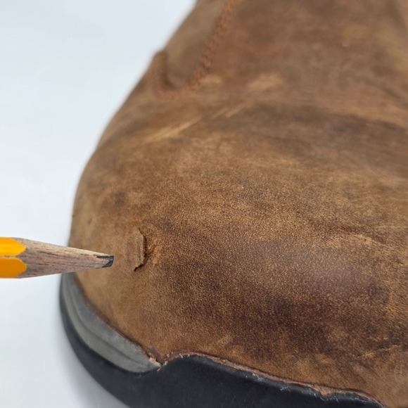Red Wing Mens Safety Toe Shoes Size 8.5 Brown Leather Slip On Oil Slip Resistant main image 11